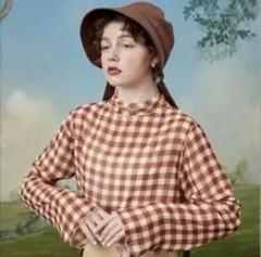 最終価格‼️poppy ギンガムチェック シースルーシャツ あさぎーにょ