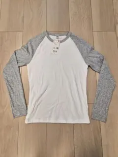 【新品未使用】UNIQLO ソフトリブT 長袖 ラグラン Sサイズ