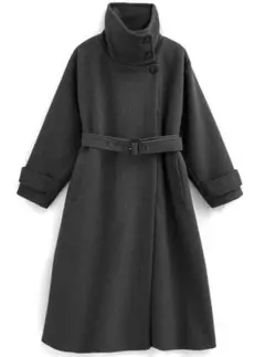 ステンカラーコート ロング