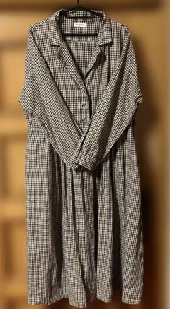 チェック柄 ワンピースコート サマンサモスモス