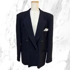 ✨ウール100％✨ 東京ソワール 13 ヴィンテージ テーラードジャケット 紺
