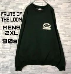【ヴィンテージ】90sフルーツオブザルームパッカーズスウェット2XL USA製