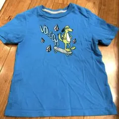 キッズ　VOLCOM 青ターコイズブルー半袖Tシャツ 120㎝位のサムネイル