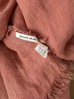 新品ASAUCE MÊLER ベルギーリネンフリンジ大判ストール