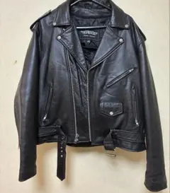本革　ライダースジャケット　ダブル　48