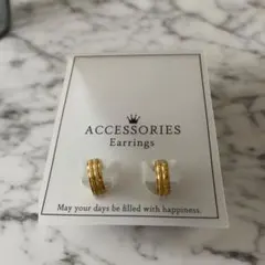 ゴールド イヤーカフ フープ イヤリング シンプルデザイン ビジュー