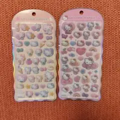 コットンパフィーシール　キティちゃん２種