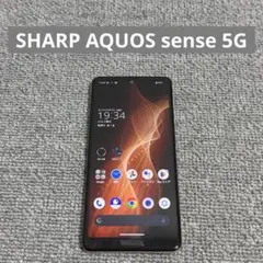 ☀️美品☀️AQUOS sense5G 64GB 黒 au/UQ 電池良好 - メルカリ