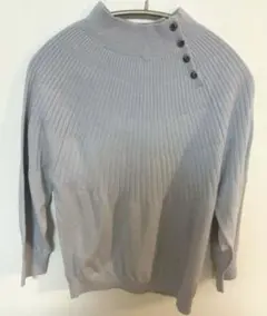 COUP DE CHANCE グレー リブ編みセーター、ラメ、38サイズ