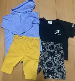ベビー夏服　809095パーカー半ズボン　レギンス男の子女の子保育園着まとめ売り