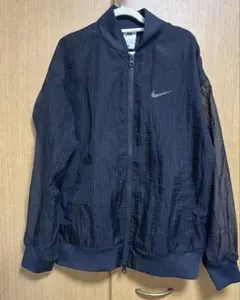 NIKE ジップアップジャケット ブラック シースルー　Mサイズのサムネイル