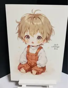 90402 おすそ分けファイル　人物ステッカー　男の子　コラージュ素材