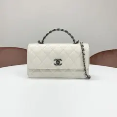 シャネル マトラッセ ココマーク ラムスキン 2WAY ショルダーバッグ