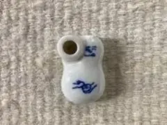 陶器 醤油さし 青い絵柄