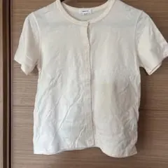 comme ca du mode 半袖カーディガン アイボリー M Ｐのサムネイル