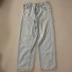 ZARA ダメージ加工 ストレートレッグパンツ 11-12歳