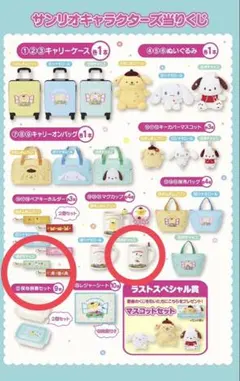 サンリオキャラクターズ当たりくじ ポチャッコ マグカップ キーホルダーセット