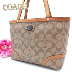 COACH✨ミニトートバッグ ハンドバッグ シグネチャー PVC レザー