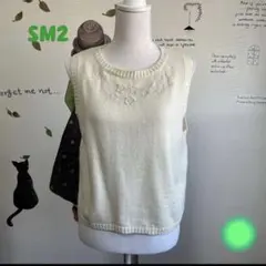 ⚠️最終価格∇76 サマンサモスモス 花刺繍 ニットベスト