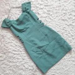 未使用 『リリーブラウン』 (0) サイドオープンタイトワンピース ぽこぽこ生地