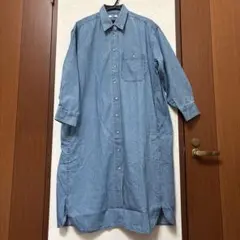 ユニクロ　U デニム　ビッグ　ワンピース