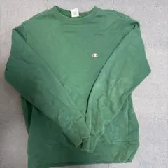 Champion グリーン スウェット L