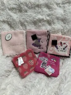 ANNA SUIなどのハンドタオル 5枚セット