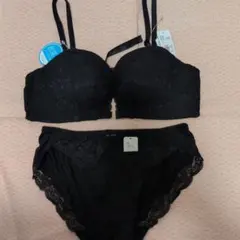 ☆aimerfeel☆サテンくり抜きハート柄ショーツ☆パンツ下着☆ブラックM