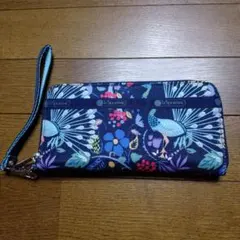 LeSportsac 長財布 リストレット付き 花柄 鳥柄