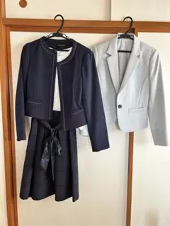 セレモニースーツ 3点セット（ワンピース、ジャケット2枚付き）9号Mサイズ