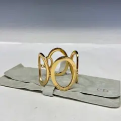 状態良【ディオール本物】ブレスレット/バングル/ゴールド/ビンテージ