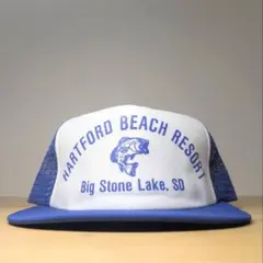 希少 USA製70s-80sデッドストック ビンテージメッシュキャップ 企業ロゴ