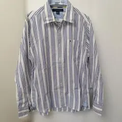 TOMMY HILFIGER ストライプシャツ 長袖 Mサイズ