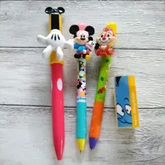 ディズニーキャラクターのシャープペンとボールペン