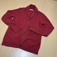 Confirm ショールカラー カーディガン ボルドー