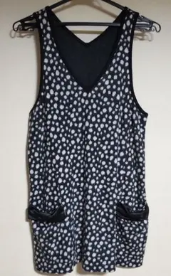 FAVORI ノースリーブミニワンピース 水玉 起毛