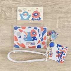 大阪万博会場限定　ミャクミャク × イコちゃんICOCAつきパスケース残高０