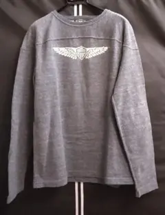 RRL DOUBLE RL 長袖 カットソー 長袖Tシャツ　グレー　Mのサムネイル