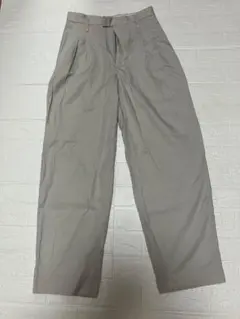 【UNIQLO U】コットンブレンドタックワイドパンツ　M
