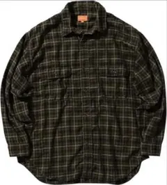 BEAMS ヘリンボーンチェック イージーフィット ワークシャツ