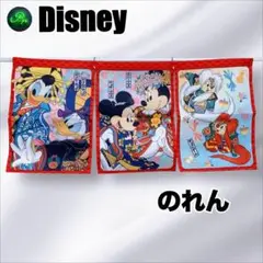 【未使用品】ディズニーストア のれん キャラクター ミッキー ドナルド チップ