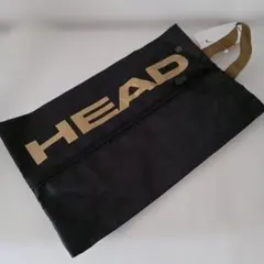 HEAD シューズケース 黒×金