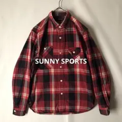 【秋物】SUNNY SPORTS サニースポーツ チェック ワークシャツ M