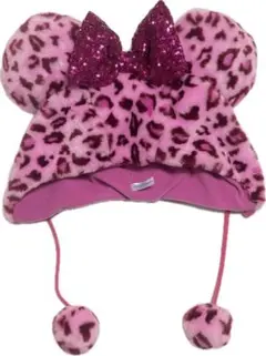 ディズニー ヒョウ柄ファンキャップ ピンク