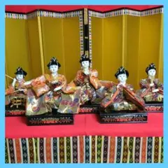 【３】雛人形　五人囃子　台座　雛飾り　ひな祭り