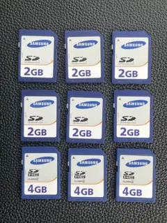 Samsung SDカード 2GB 4GB 9枚セット