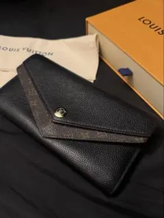 LOUIS VUITTON ポルトフォイユ ドゥブル V ブラック M64319