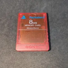 37.PS2メモリーカード クリムゾンレッド SCPH-10020