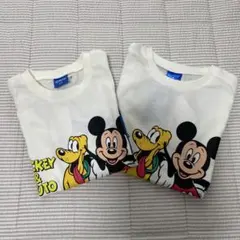 バースデイ ミッキー&プルート 長袖Tシャツ 120/130