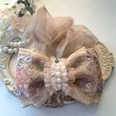 紅茶様お取引中⭐3205⭐❣️大人可愛い華やかアクセ❣️オリジナル✴インド刺繍